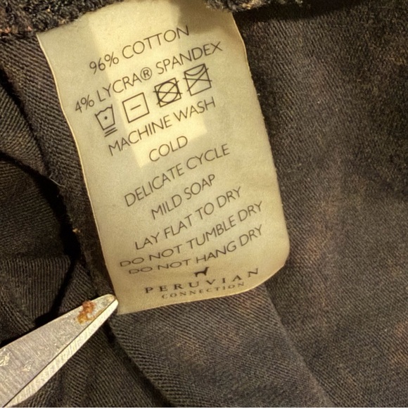 Peruvian Connection Cotton Spandex Maxi Dress Large Black Floral Long Sleeve - Picture 10 of 11